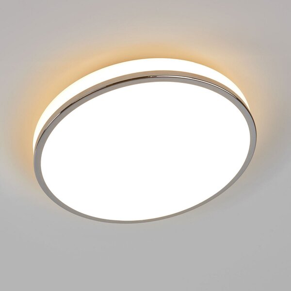 Plafoniera Lindby, Lyss, Bianco, Bagno, Vetro, Moderno