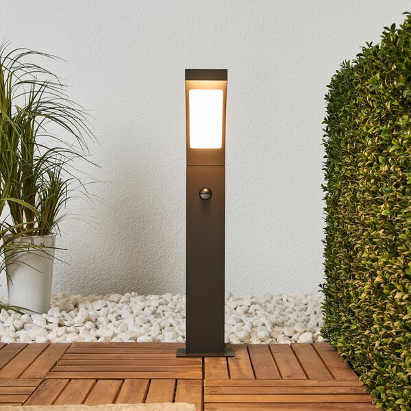 Lampade da esterno Lucande, Juvia, Nero, Balcone, Alluminio, Moderno