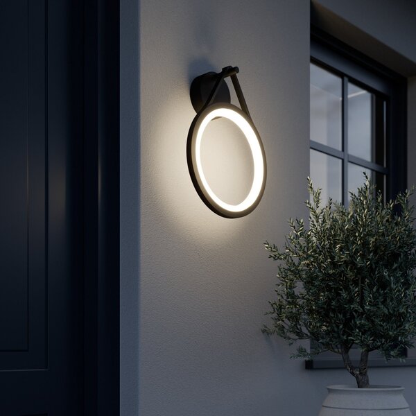 Lampade da esterno Lucande, Mirco, Nero, Terrazza, Metallo, Moderno