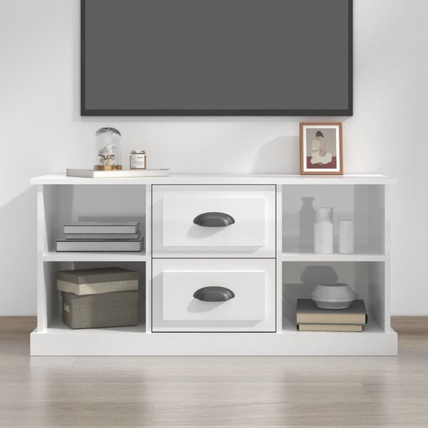 VidaXL Mobile Porta TV Bianco 105x30x45cm in Legno Multistrato e