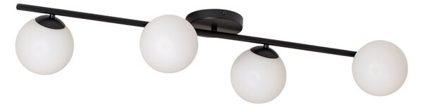 Plafoniera Euluna, Glassy, dimmerabile, Nero, Soggiorno, Vetro, Moderno