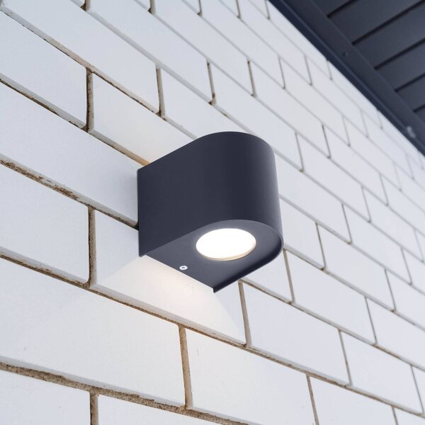 Näve Applique da esterni a LED ALECTO, Nero, Metallo, Moderno, Applique LED da esterni