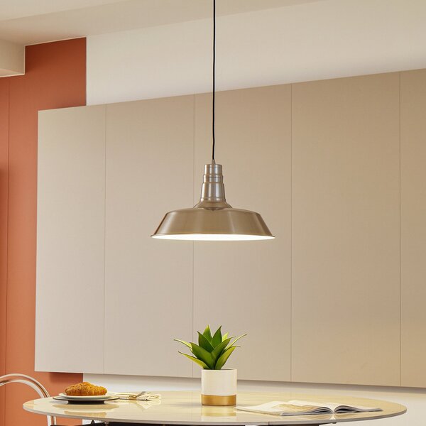 Lampada a sospensione Lindby, Laylan, dimmerabile, Metallizzato, Sala da pranzo, Metallo, Moderno