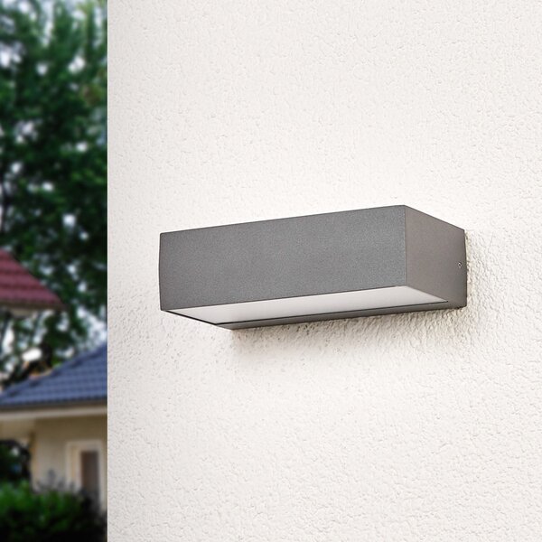 Lampade da esterno Lucande, Lissi, Grigio, Terrazza, Plastica, Moderno
