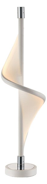 Lampade da tavolo Lucande, Edano, dimmerabile, Bianco, Soggiorno, Tessuto / Tessile, Moderno