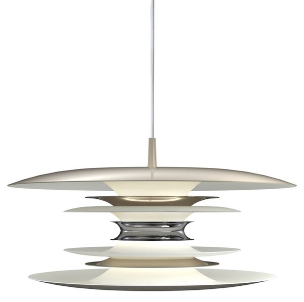 Lampada a sospensione Belid, dimmerabile, Grigio, Soggiorno, Metallo, Design