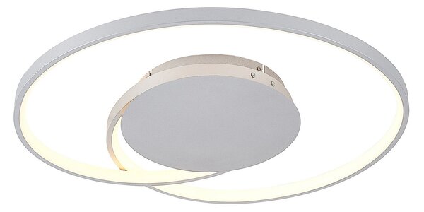 Plafoniera Lucande, Enesa, dimmerabile, Metallizzato, Camera da letto, Metallo, Moderno