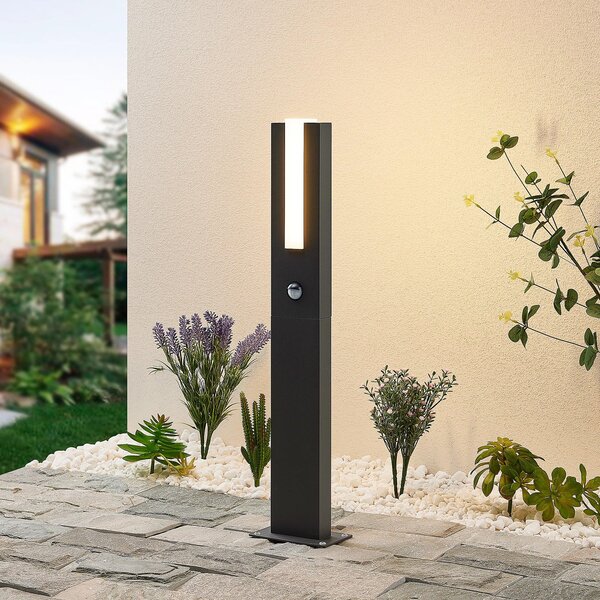 Lampade da esterno Lucande, Virgalia, Nero, Terrazza, Alluminio, Moderno
