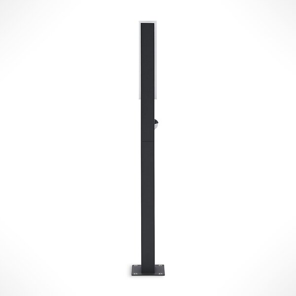 Lampade da esterno Lucande, Virgalia, Nero, Terrazza, Alluminio, Moderno