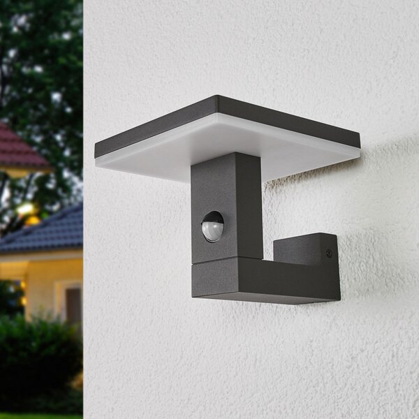 Lampade da esterno Lucande, Olesia, Nero, Terrazza, Alluminio, Moderno