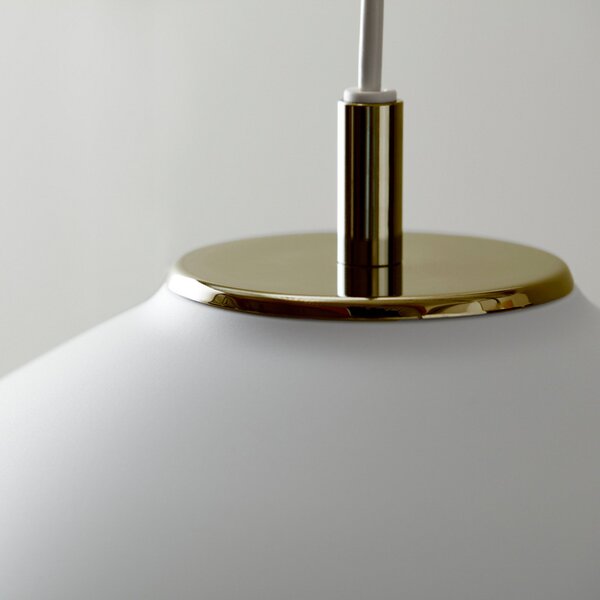 Lampada a sospensione Belid, dimmerabile, Bianco, Soggiorno, Metallo, Design