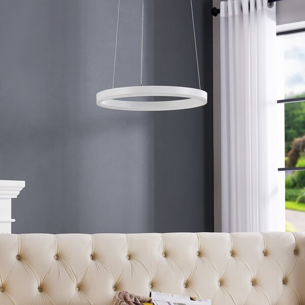 Lampada a sospensione Arcchio, Albiona, dimmerabile, Bianco, Cucina, Metallo, Moderno