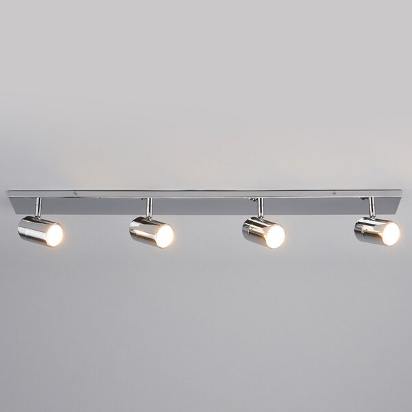 Plafoniera Lindby, DEJAN, dimmerabile, Metallizzato, Bagno, Metallo, Moderno