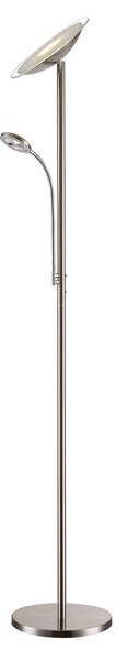 Lampada da terra Lindby, MALEA, dimmerabile, Metallizzato, Soggiorno, Metallo, Moderno