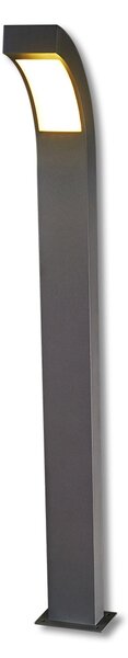 Lampade da esterno Lucande, LENNIK, Nero, Terrazza, Alluminio, Moderno