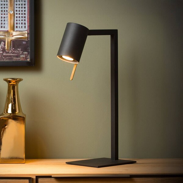 Lucide Lampada da scrivania Lesley, Nero, Studio / Ufficio, Metallo, Moderno, Lampada da tavolo