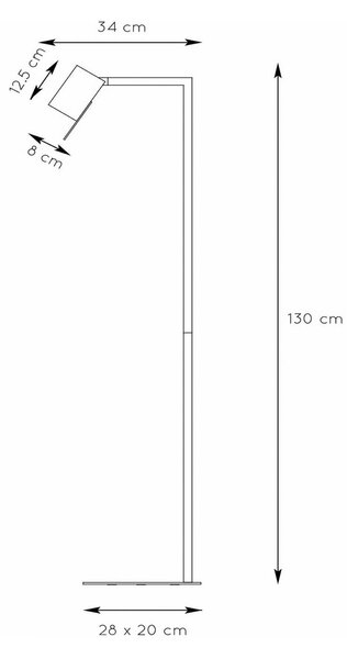 Lucide Lampada da terra Lesley, Crema / Ambra, Soggiorno / Sala da pranzo, Metallo, Moderno, Lampada da terra