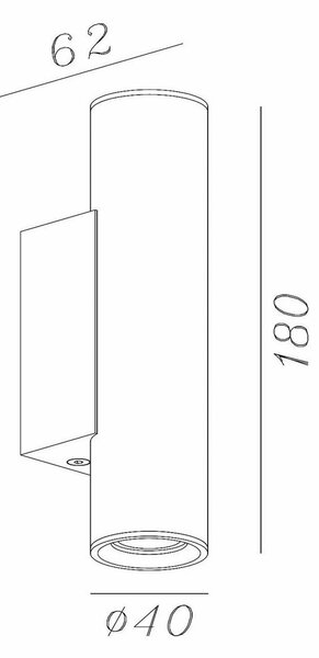 Lucide Faretto da parete Dupla, grigio, altezza 18 cm, metallo, a 2 luci. dimmerabile, Alluminio / Grigio / Zincato, Soggiorno / Sala da pranzo, Alluminio, Moderno, Faretto alogeno