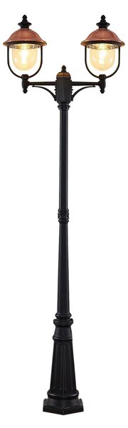 Lampade da esterno Lindby, Clint, dimmerabile, Rame, Alluminio, Vintage