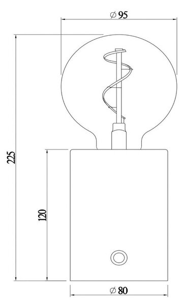Lucide Lampada da tavolo Vivo, dimmerabile, Ottone / Oro, Soggiorno / Sala da pranzo, Metallo, Moderno, Lampada da tavolo