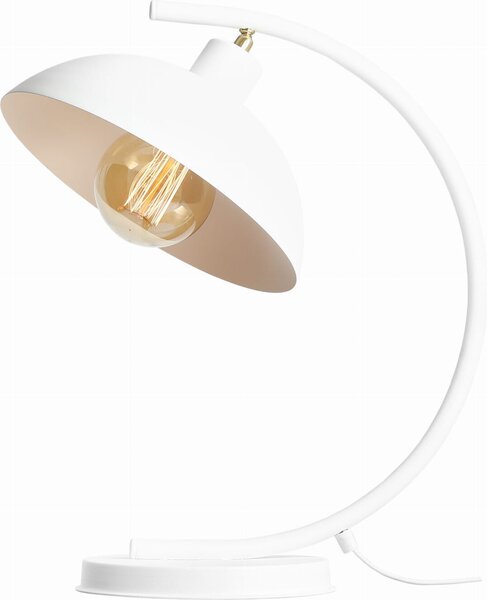 Lampada da tavolo ESPACE bianca 1xE27x15W in metallo, dimensioni: 49x28x36 cm, IP20, Aldex