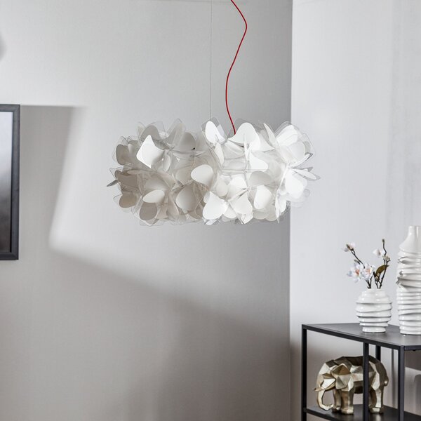 Lampada a sospensione Slamp, Clizia Mama Non Mama, dimmerabile, Bianco, Soggiorno, Plastica, Design