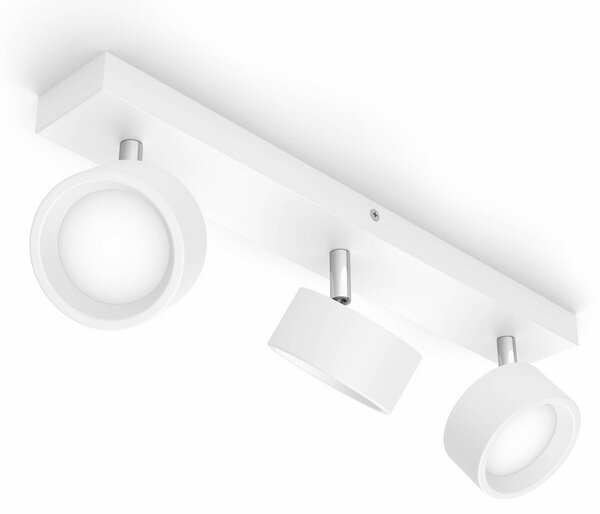 Plafoniera Philips, Bracia, Bianco, Soggiorno, Metallo, Moderno