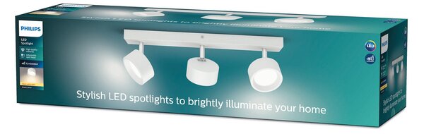 Plafoniera Philips, Bracia, Bianco, Soggiorno, Metallo, Moderno