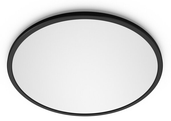 Plafoniera Philips, Superslim, dimmerabile, Nero, Bagno, Metallo