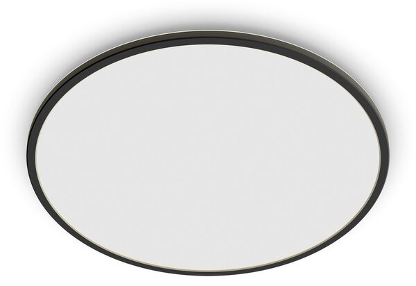 Plafoniera Philips, Superslim, dimmerabile, Nero, Bagno, Metallo