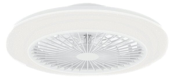 Ventilatore da soffitto LED Amigo bianco lucido 49 cm CCT - Philips Philips, Amigo, dimmerabile, Bianco, Soggiorno, Plastica, Moderno