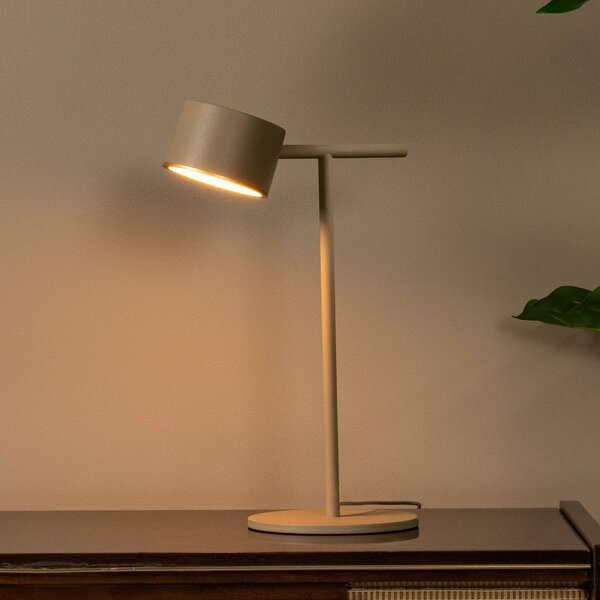 Lucide Lampada da tavolo a LED Gian, dimmerabile, Crema / Ambra, Soggiorno / Sala da pranzo, Metallo, Moderno, Lampada da tavolo LED