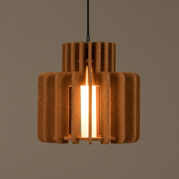 Lucide Lampada a sospensione Rollo, dimmerabile, Terracotta, Soggiorno / Sala da pranzo, Tessuto / Stoffa / Seta, Lampada a sospensione