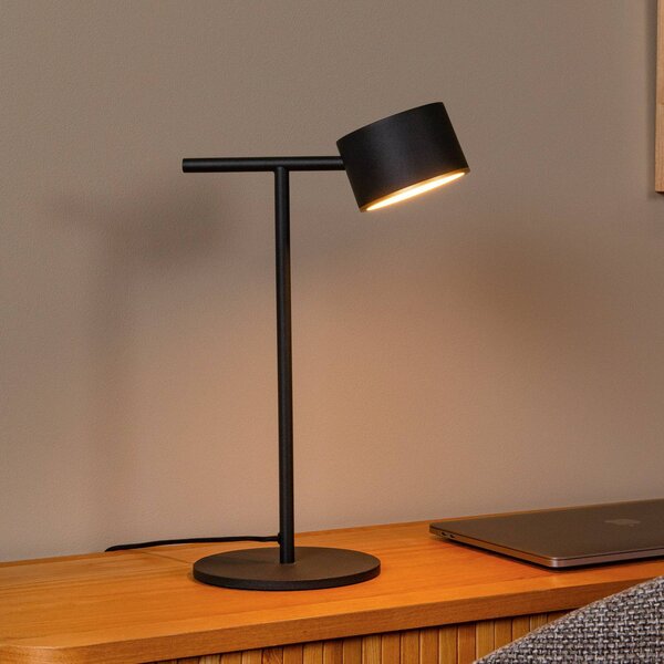 Lucide Lampada da tavolo a LED Gian, dimmerabile, Nero, Soggiorno / Sala da pranzo, Metallo, Moderno, Lampada da tavolo LED