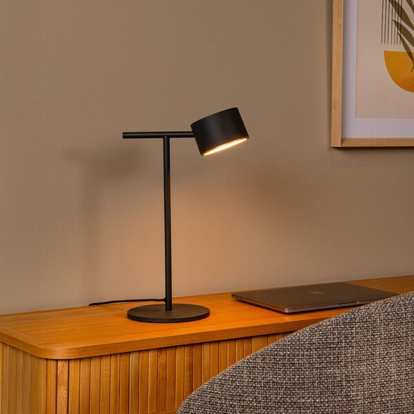 Lucide Lampada da tavolo a LED Gian, dimmerabile, Nero, Soggiorno / Sala da pranzo, Metallo, Moderno, Lampada da tavolo LED