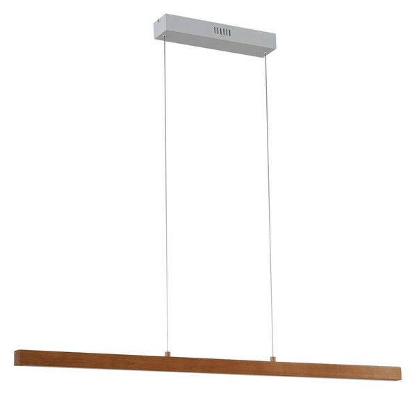 Lampada a sospensione Lucande, Nihalo, dimmerabile, Legno, Soggiorno, Legno, Moderno