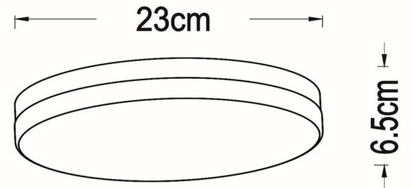 Lucide Plafoniera Biskit, Nero, Bagno, Plastica, Moderno, Plafoniera