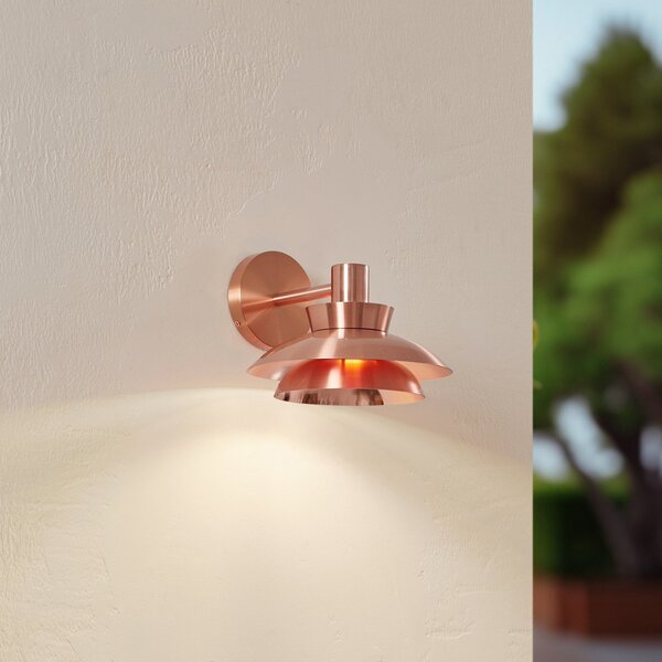 Lampade da esterno Lucande, Thais, dimmerabile, Rame, Terrazza, Acciaio inossidabile, Moderno