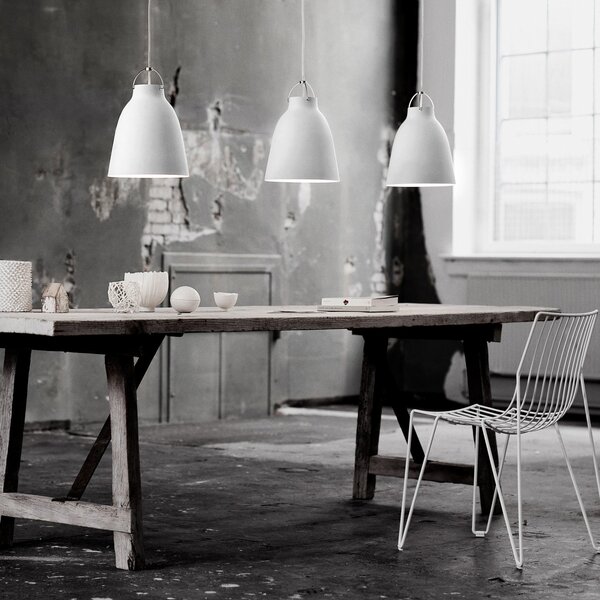 Lampada a sospensione FRITZ HANSEN, Caravaggio P2, dimmerabile, Bianco, Soggiorno, Metallo, Design