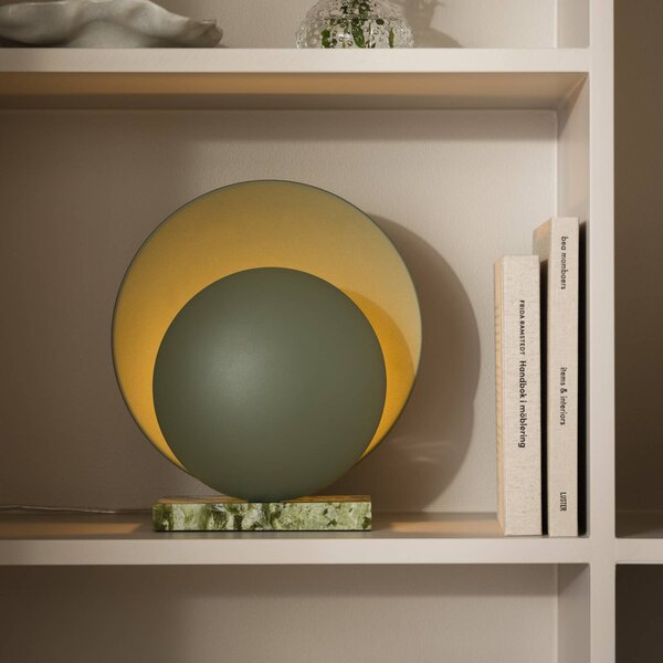 Globen Lighting Lampada da tavolo ORBIT, Verde, Soggiorno / Sala da pranzo, Pietra, Design, Lampada da tavolo