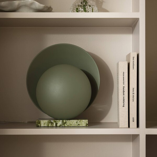 Globen Lighting Lampada da tavolo ORBIT, Verde, Soggiorno / Sala da pranzo, Pietra, Design, Lampada da tavolo