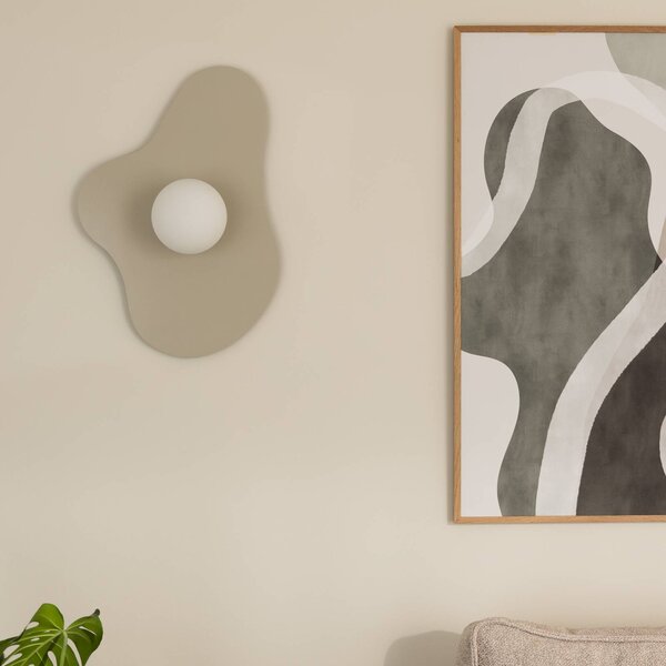 Globen Lighting Applique da parete ILLUSION, Alluminio / Grigio / Zincato, Soggiorno / Sala da pranzo, Vetro, Moderno, Applique