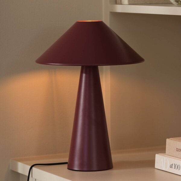 Globen Lighting Lampada da tavolo Cannes, Rosso, Soggiorno / Sala da pranzo, Metallo, Scandinavo, Lampada da tavolo