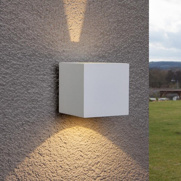 Lampade da esterno Lucande, JARNO, Bianco, Metallo, Moderno