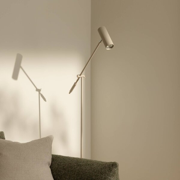 Globen Lighting Lampada da terra Hubble READ, Crema / Ambra, Soggiorno / Sala da pranzo, Metallo, Scandinavo, Lampada da terra