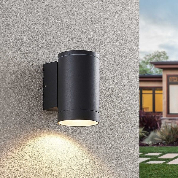 Lampade da esterno Lucande, Thomke, dimmerabile, Grigio, Terrazza, Metallo, Moderno