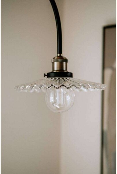 Globen Lighting Applique da parete COBBLER, Chiaro / Trasparente, Soggiorno / Sala da pranzo, Vetro, Vintage, Applique
