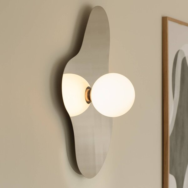 Globen Lighting Applique da parete ILLUSION, Cromo / Argento, Soggiorno / Sala da pranzo, Vetro, Moderno, Applique
