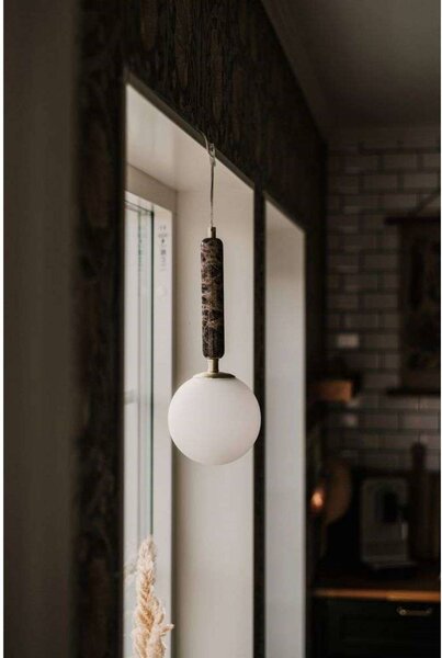 Globen Lighting Lampada a sospensione Torrano, dimmerabile, Marrone / Ruggine, Soggiorno / Sala da pranzo, Pietra, Design, Lampada a sospensione
