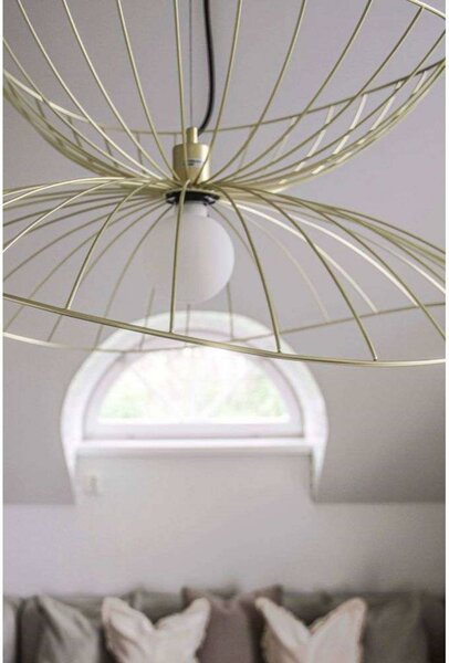 Globen Lighting Lampada a sospensione RAY, dimmerabile, Ottone / Oro, Soggiorno / Sala da pranzo, Metallo, Moderno, Lampada a sospensione